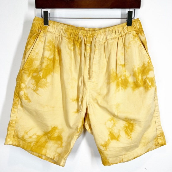 Katin Yellow Tie Dye Shorts - Picture 1 of 8